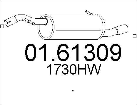 MTS 01.61309 - Глушник вихлопних газів кінцевий avtolavka.club