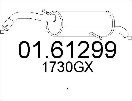 MTS 01.61299 - Глушник вихлопних газів кінцевий avtolavka.club