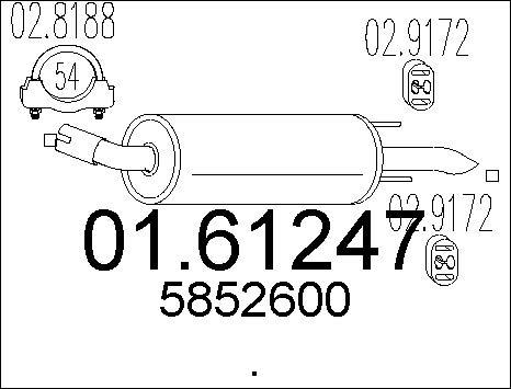 MTS 01.61247 - Глушник вихлопних газів кінцевий avtolavka.club