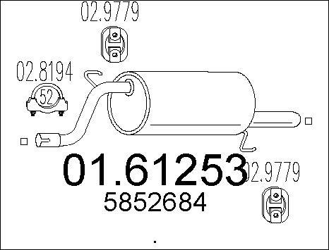 MTS 01.61253 - Глушник вихлопних газів кінцевий avtolavka.club