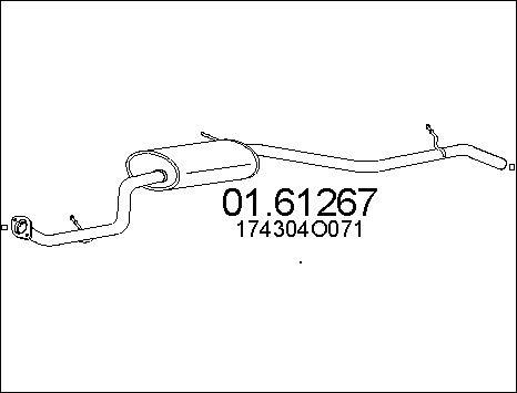 MTS 01.61267 - Глушник вихлопних газів кінцевий avtolavka.club