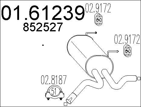 MTS 01.61239 - Глушник вихлопних газів кінцевий avtolavka.club