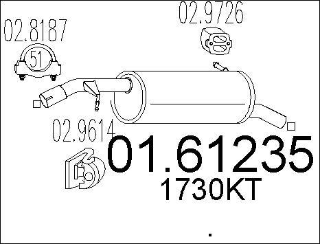 MTS 01.61235 - Глушник вихлопних газів кінцевий avtolavka.club