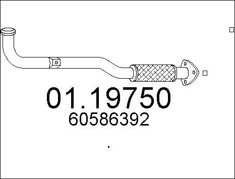 MTS 01.19750 - Труба вихлопного газу avtolavka.club