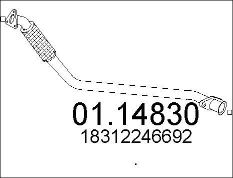 MTS 01.14830 - Труба вихлопного газу avtolavka.club