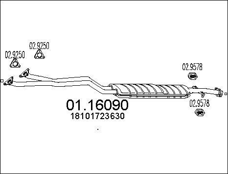 MTS 01.16090 - Предглушітель вихлопних газів avtolavka.club