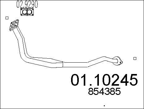 MTS 01.10245 - Труба вихлопного газу avtolavka.club
