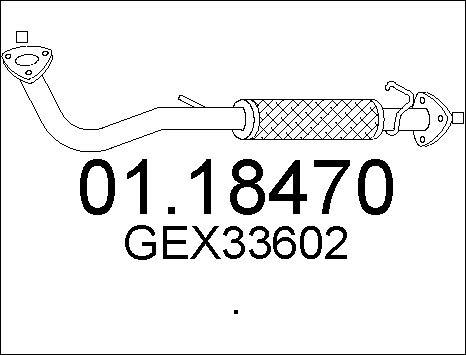 MTS 01.18470 - Труба вихлопного газу avtolavka.club