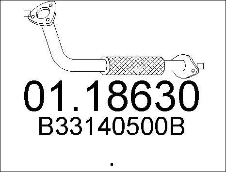 MTS 01.18630 - Труба вихлопного газу avtolavka.club