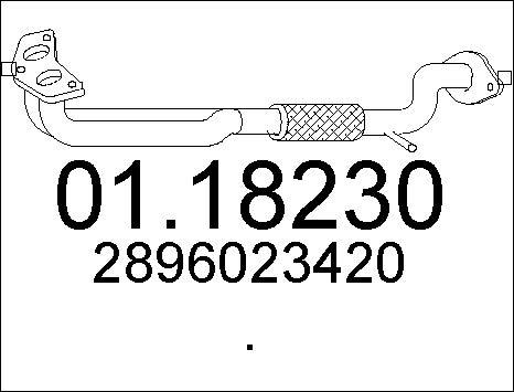 MTS 01.18230 - Труба вихлопного газу avtolavka.club