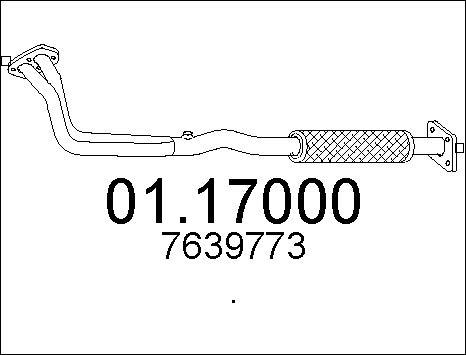 MTS 01.17000 - Труба вихлопного газу avtolavka.club