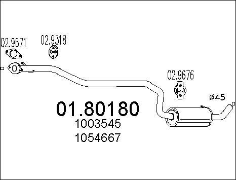 MTS 01.80180 - Середній глушник вихлопних газів avtolavka.club