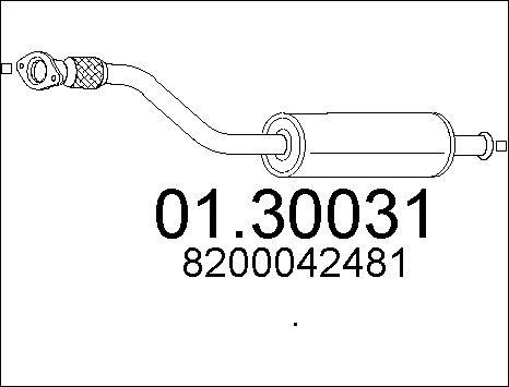 MTS 01.30031 - Предглушітель вихлопних газів avtolavka.club