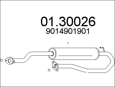 MTS 01.30026 - Предглушітель вихлопних газів avtolavka.club