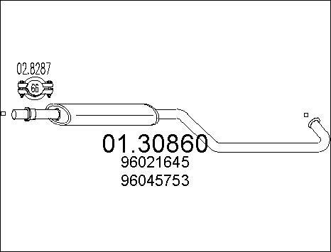 MTS 01.30860 - Предглушітель вихлопних газів avtolavka.club