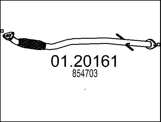 MTS 01.20161 - Труба вихлопного газу avtolavka.club