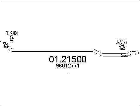 MTS 01.21500 - Труба вихлопного газу avtolavka.club