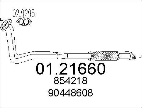 MTS 01.21660 - Труба вихлопного газу avtolavka.club