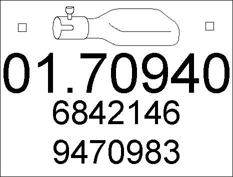 MTS 01.70940 - Труба вихлопного газу avtolavka.club