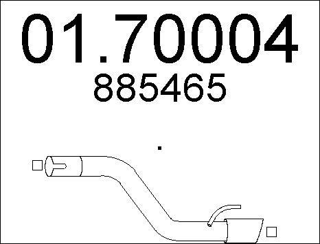 MTS 01.70004 - Труба вихлопного газу avtolavka.club