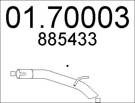 MTS 01.70003 - Труба вихлопного газу avtolavka.club
