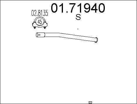 MTS 01.71940 - Труба вихлопного газу avtolavka.club