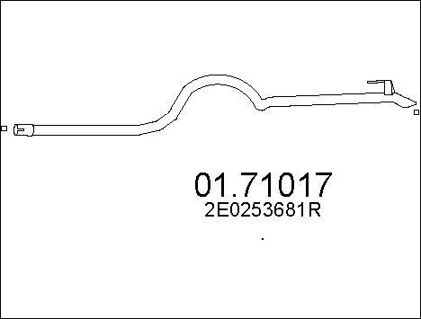 MTS 01.71017 - Труба вихлопного газу avtolavka.club