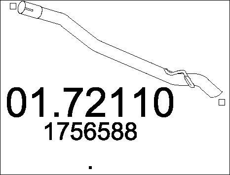 MTS 01.72110 - Труба вихлопного газу avtolavka.club
