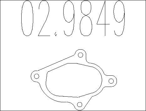 MTS 02.9849 - Прокладка, труба вихлопного газу avtolavka.club