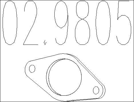 MTS 02.9805 - Прокладка, труба вихлопного газу avtolavka.club