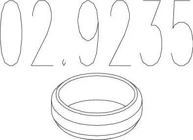 MTS 02.9235 - Кільце ущільнювача, труба вихлопного газу avtolavka.club