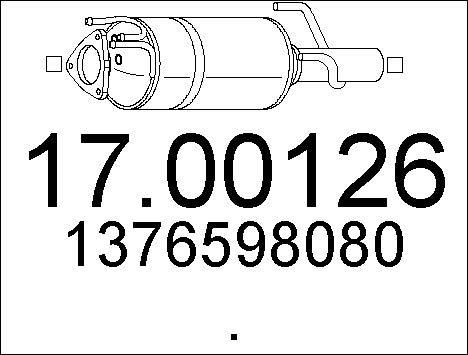 MTS 17.00126 - Сажі / частковий фільтр, система вихлопу ОГ avtolavka.club