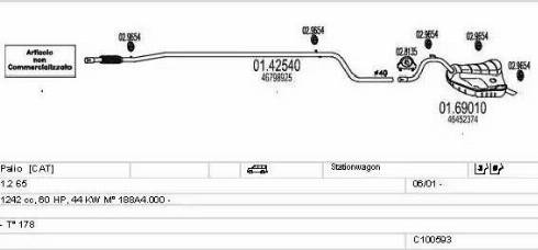 MTS C100593013312 - Система випуску ОГ avtolavka.club