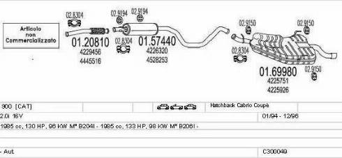 MTS C300049003634 - Система випуску ОГ avtolavka.club