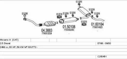 MTS C250461005648 - Система випуску ОГ avtolavka.club