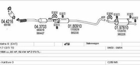 MTS C250195005316 - Система випуску ОГ avtolavka.club