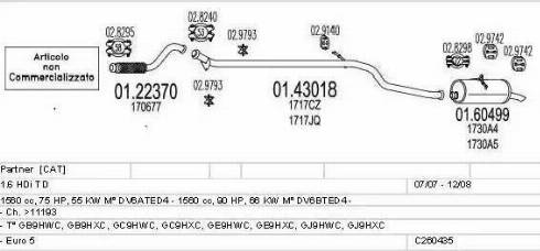 MTS C260435005569 - Система випуску ОГ avtolavka.club