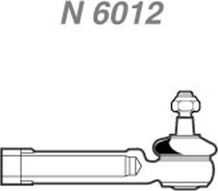 NAKATA N 6012 - Наконечник рульової тяги, кульовий шарнір avtolavka.club