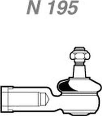 NAKATA N 195 - Наконечник рульової тяги, кульовий шарнір avtolavka.club