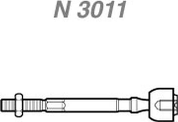 NAKATA N 3011 - Осьовий шарнір, рульова тяга avtolavka.club