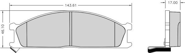 NAKATA NKF 1164P - Гальмівні колодки, дискові гальма avtolavka.club