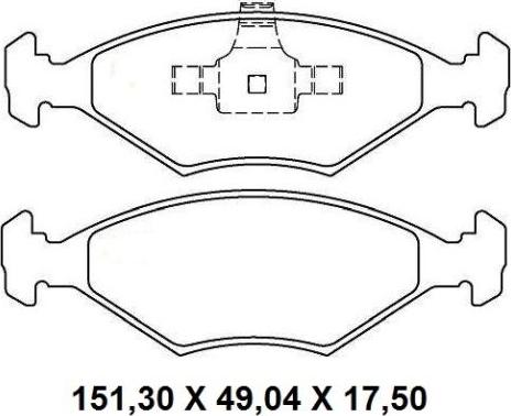 NAKATA NKF 1332P - Гальмівні колодки, дискові гальма avtolavka.club