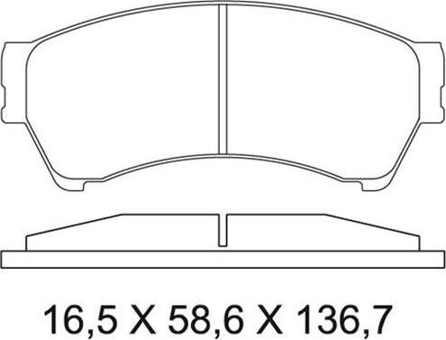 NAKATA NKF 1221P - Гальмівні колодки, дискові гальма avtolavka.club