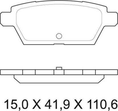 NAKATA NKF 1222P - Гальмівні колодки, дискові гальма avtolavka.club