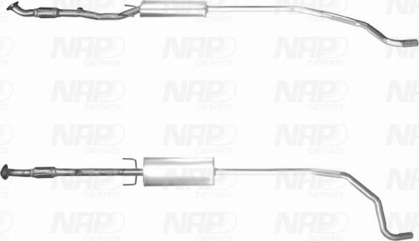 NAP CAC10643 - Труба вихлопного газу avtolavka.club