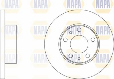 NAPA NBD5469 - Гальмівний диск avtolavka.club