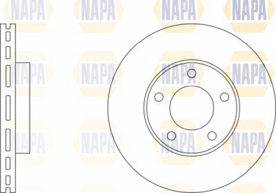 NAPA NBD5439 - Гальмівний диск avtolavka.club