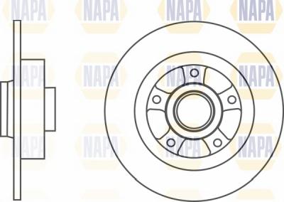 NAPA NBD5422 - Гальмівний диск avtolavka.club