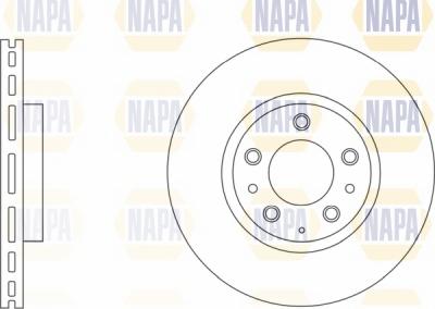 NAPA NBD5595 - Гальмівний диск avtolavka.club