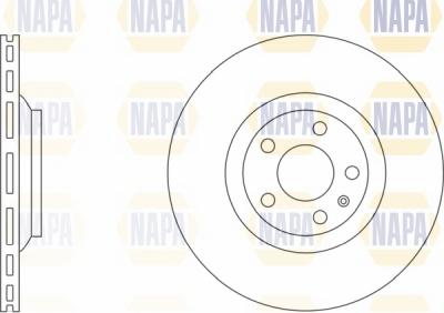 NAPA NBD5593 - Гальмівний диск avtolavka.club